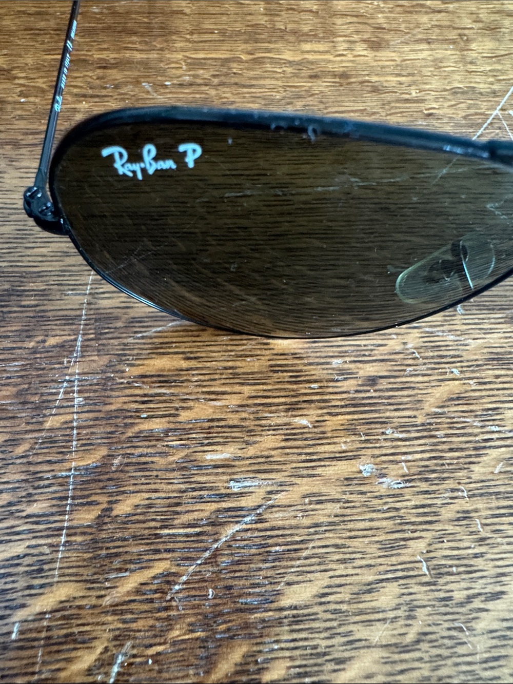 Ray-Ban Black Aviator Sunglasses with Black Case size 62 - Picture 6 of 6